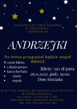 Andrzejki 2022- Zapraszamy