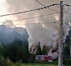 Pożar budynku mieszkalnego …