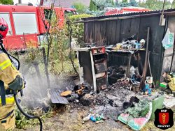 Pożar na Słonecznej …