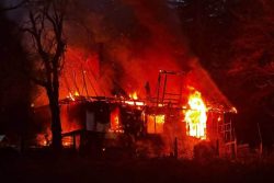 Pożar domu